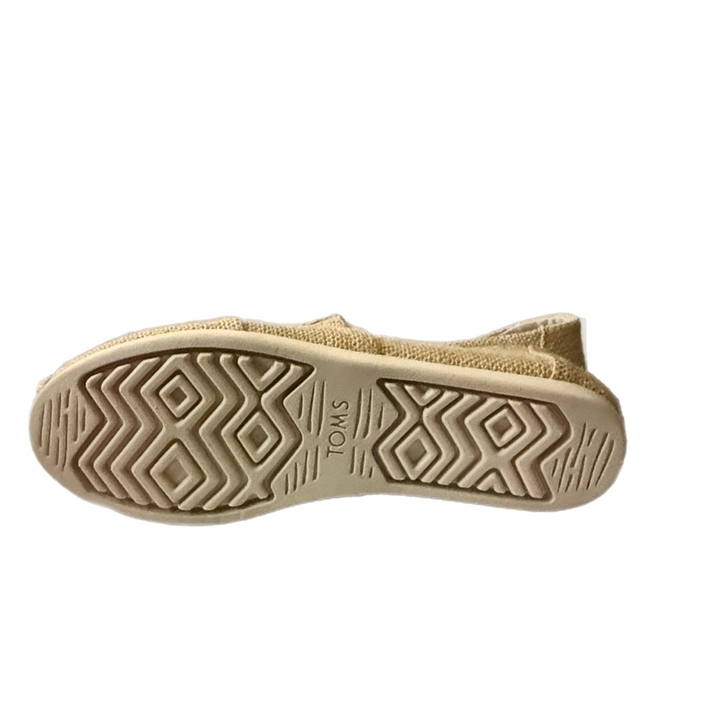 TOMS Earthwise Tan Slip-On Flats | Sustainable Casual Canvas Shoes - Picture 6 of 6